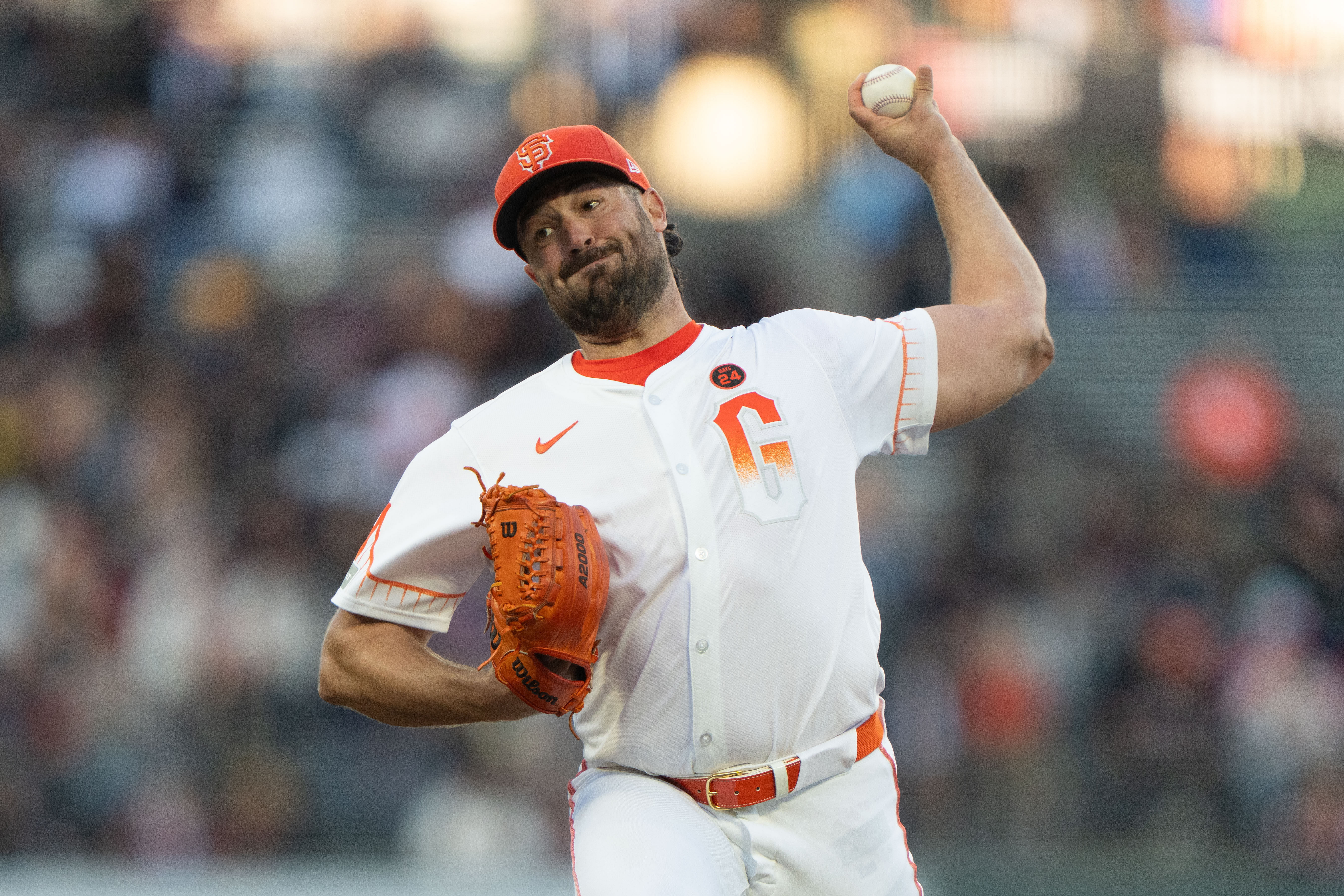 Take the over on Robbie Ray strikeouts (Imagn)